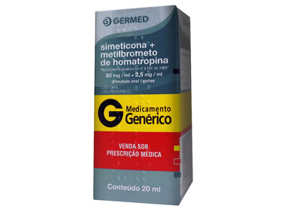 Simeticona + Metilbrometo de Homatropina